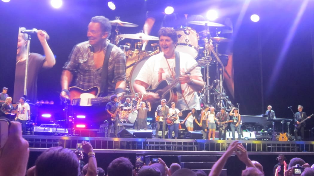 Bruce Springsteen and audience