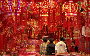 A supermarket in the south China city of Sanya.