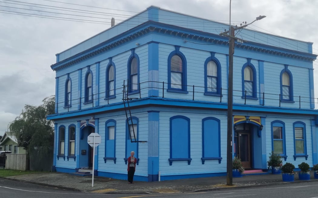 Victoria Ginn has renamed the old Commercial Hotel in Normanby, The Blue Matriarch.