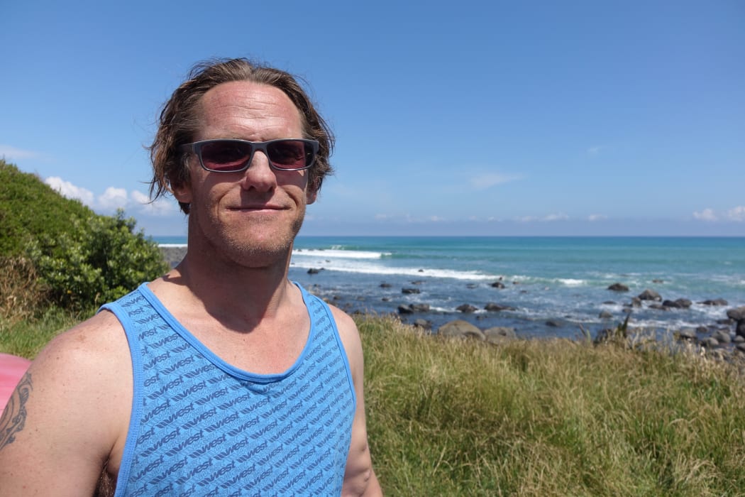 Surfer Chris Wilkes said he had asked some of the campers to leave and chained up the toilet because it was overflowing.