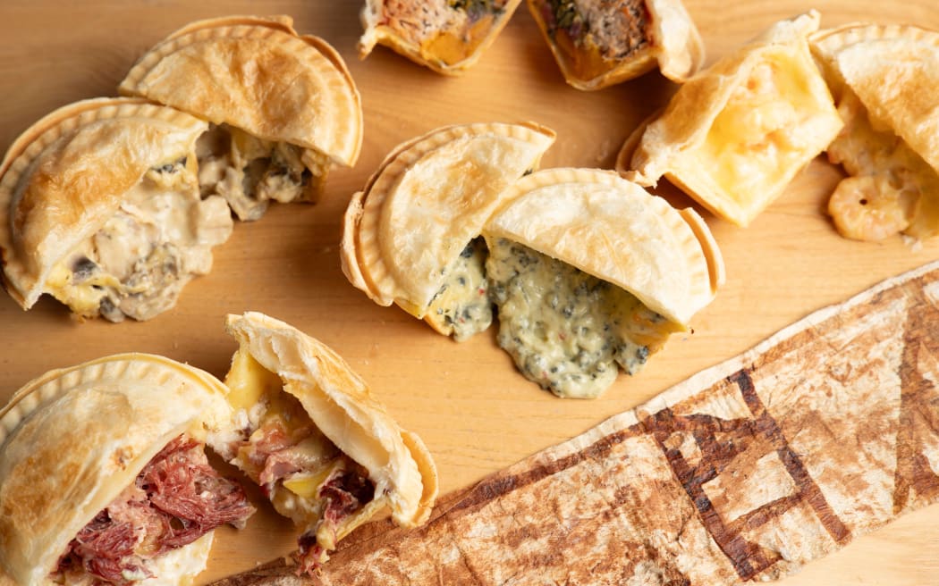 The cafe's Pasifika influenced pies included creamed pāua to boiled brisket Povi Masima.
