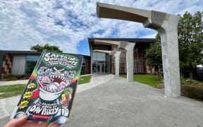 The top-loaned book at HB Williams Memorial Library in 2025, Dog Man: Lord of the Fleas, was unavailable at the time of taking a photo as it was out on loan. The book pictured is the Gisborne library's second-most-borrowed book for last year. Photo / Zita Campbell (LDR Single Use Only)