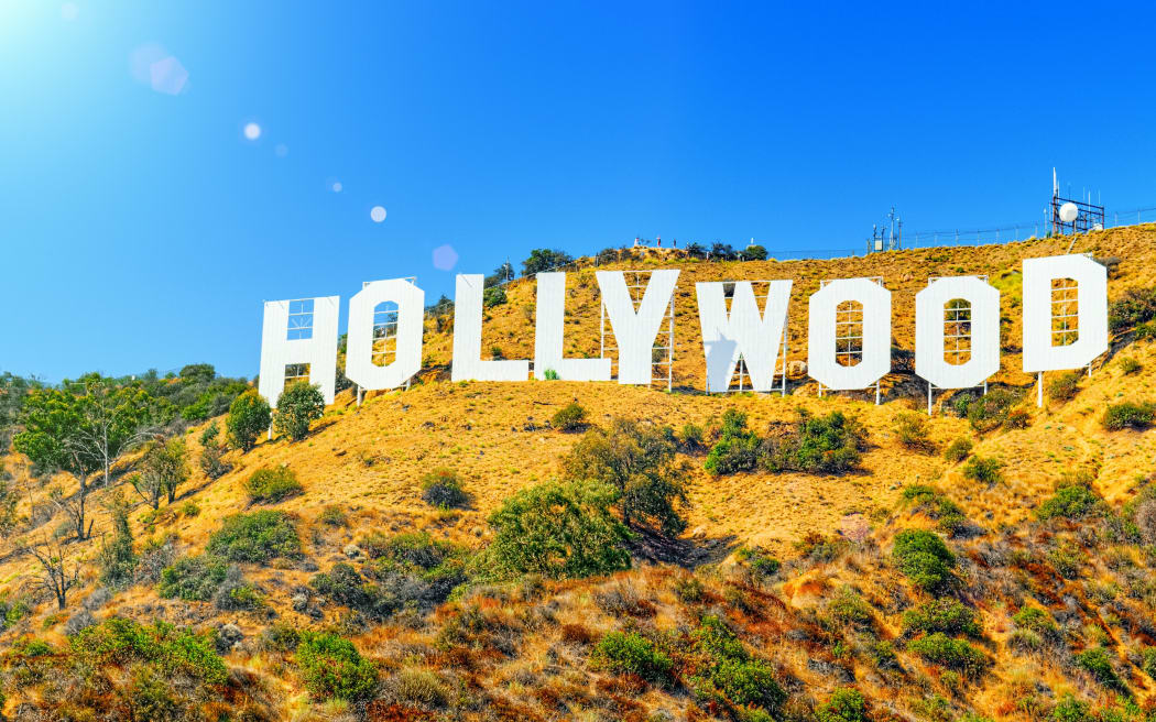 Los Angelos, California, USA - September 05, 2018: Inscription Hollywood on the Hollywood Hills in Los Angeles.