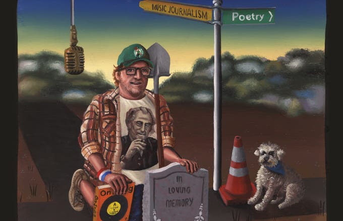 Simon Sweetman's new poetry book The Death of Music Journalism.