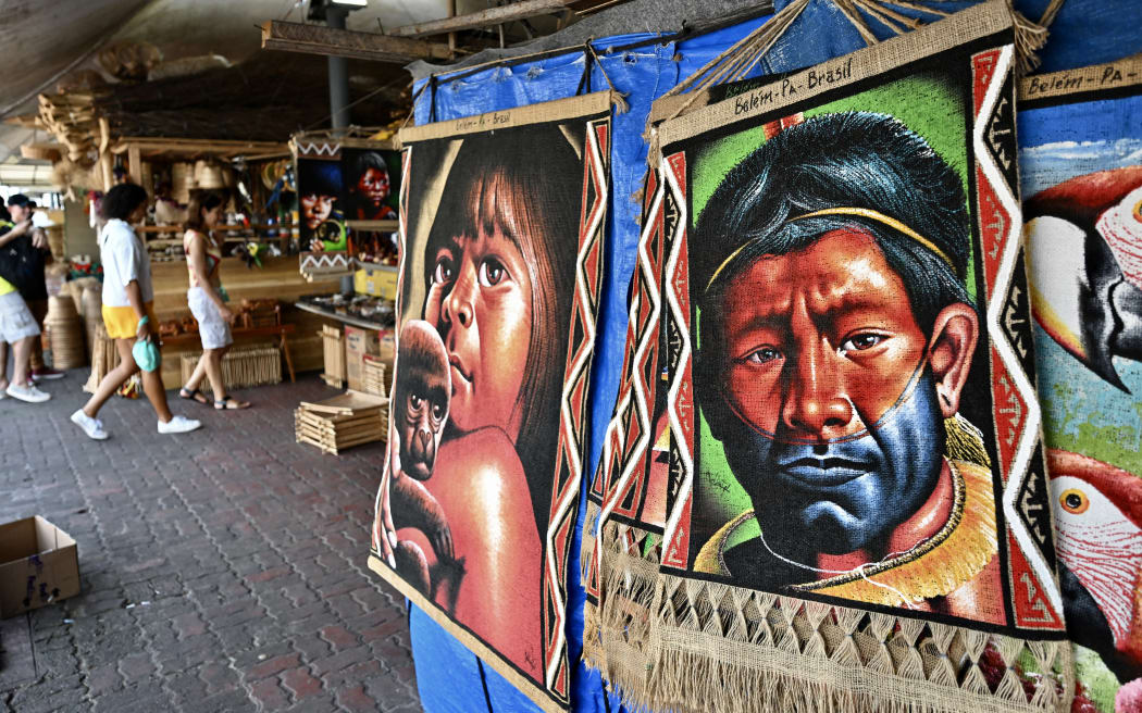 Visitors at a popular tourist market in the Brazilian city of Belém', on 7 August, 2023, ahead of the Amazon Summit.