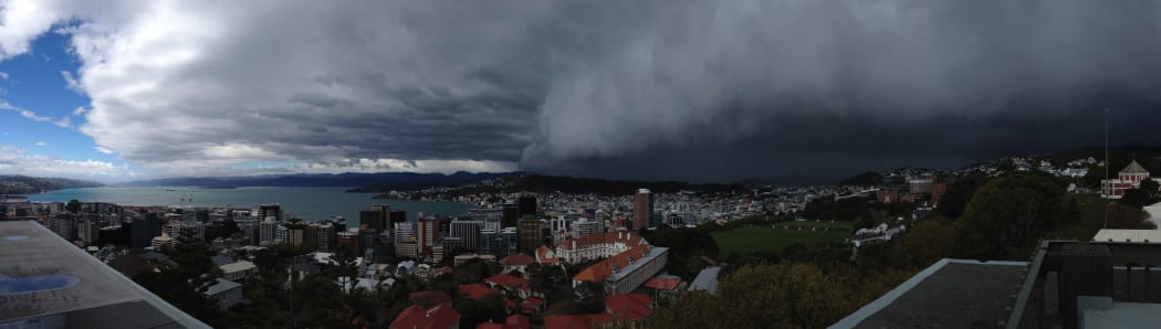 The weather changes from a northerly to a southerly in Wellington.