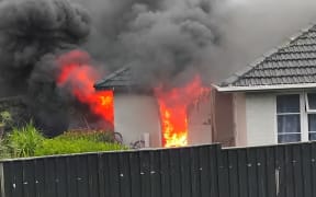 A house fire in Takapuna, Auckland on 27 January, 2024.