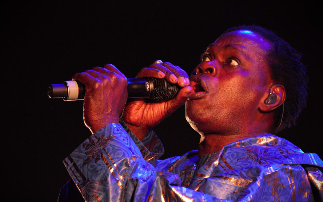 Senegalese musical icon Baaba Maal performed with his band at WOMAD 2024 in New Plymouth.