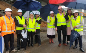 A group of Labour MPs was shown around the Yarrow Stadium site by members of the Taranaki Regional Council today.