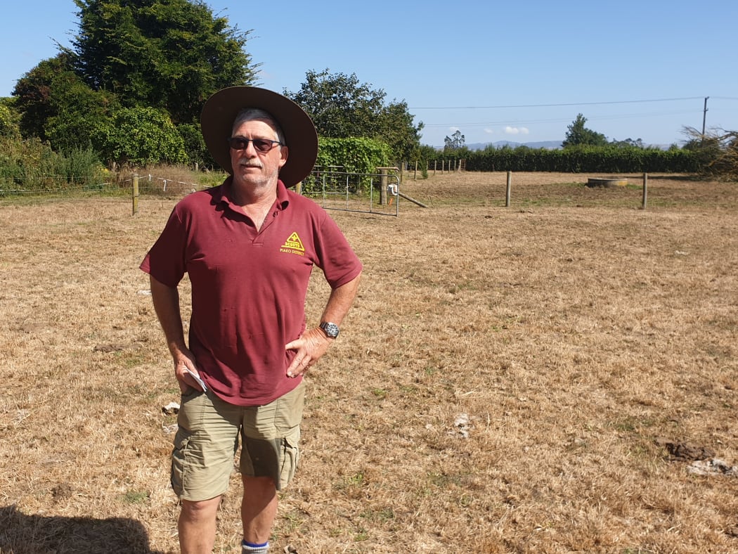 Peter Le Heron and his farm.