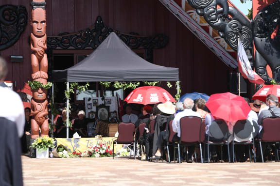 Family, friends and colleagues gather at Orakei Marae to farewell Dr Ranginui Walker.