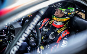 PADDON Hayden Daniel (NZL), HYUNDAI i20 WRC, HYUNDAI SHELL MOBIS WRT, portrait during the 2018 WRC World Rally Car Championship, Wales Rally Great Britain from October 4 to 7, at Deeside, Wales - Photo Thomas Fenetre / DPPI (Photo by THOMAS FENETRE / DPPI Media / DPPI via AFP)