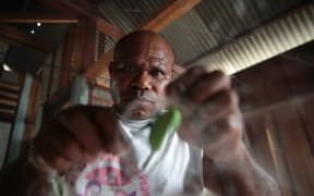 Yafeth Felle is a Fisherman in Yobe Village on Lake Sentani, about 20 kilometres away from downtown Jayapura.