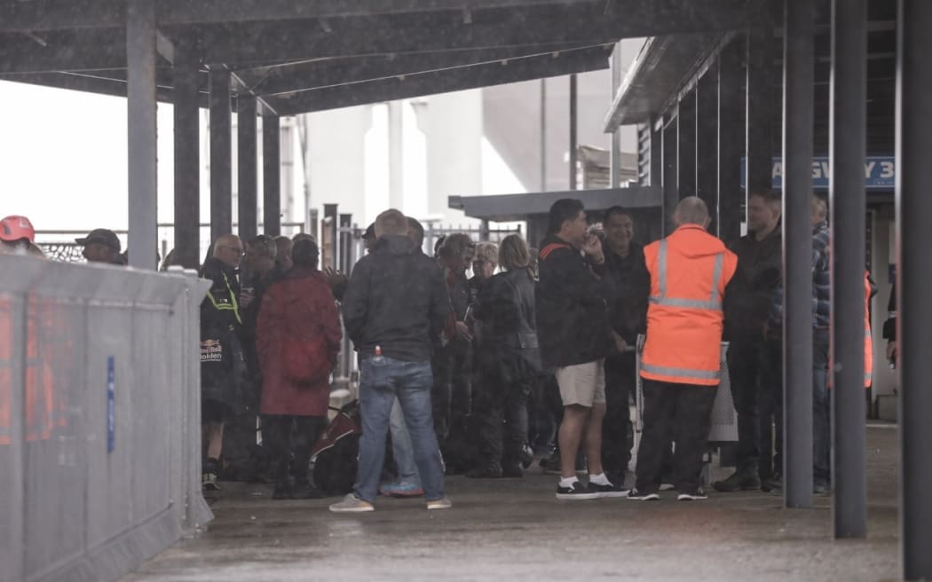 Passengers from the Interislander ferry Kaitaki that turned back to Wellington due to a security alert.