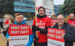 The doctor’s strike in Wellington.