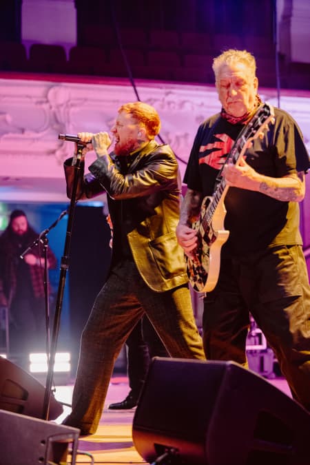 The Sex Pistols perform at Auckland Town Hall, March, 2025.