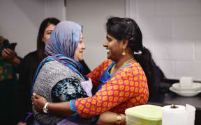 Sasikala Syed Niyamathullah, right, from Sri Lanka.