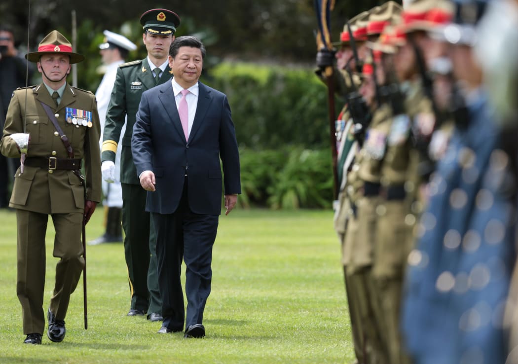 Xi Jinping in New Zealand.