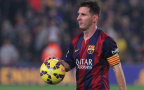 Barcelona forward Lionel Messi.