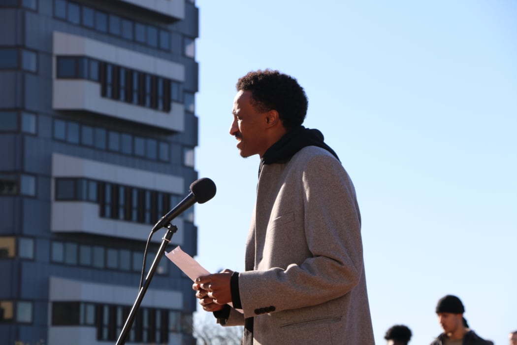 Wellington community advocate Guled Mire helped to organise a peaceful Black Lives Matter march in the capital that attracted thousands of protesters on 14 June, 2020.