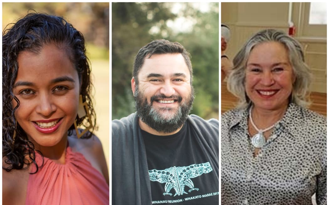 Dione Joseph, Tama Waipara and Lyne Pringle