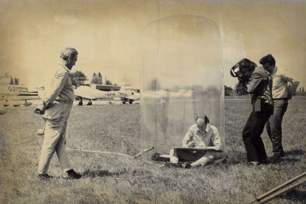 Hans Hollein's-mobile office. 1969