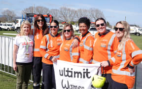 The Ultimit Women, with Kaarin Gaukrodger, left, are the first women's only team in the competition.