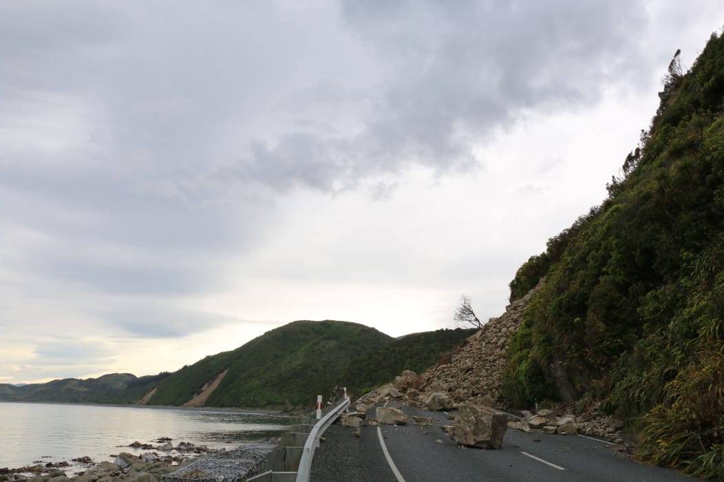 Huge slips block state highway 1, cutting off Rakautara from the rest of New Zealand