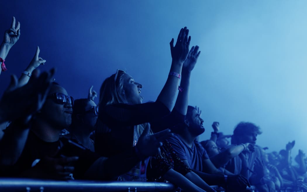Patrons enjoying the closing acts at this year’s Electric Avenue festival.