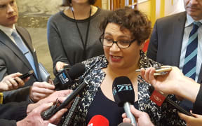 Metiria Turei talks to media about the MSD investigation.
