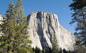 A file photo shows the iconic rock formation El Capitan in Yosemite National Park, California (March 2014).