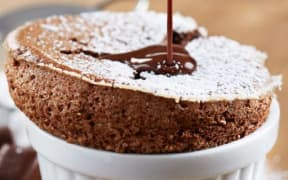 individual chocolate souffle