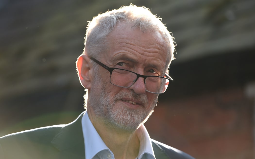 Opposition Labour party leader Jeremy Corbyn.