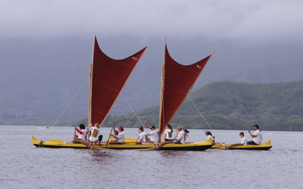 Wa'a welcoming