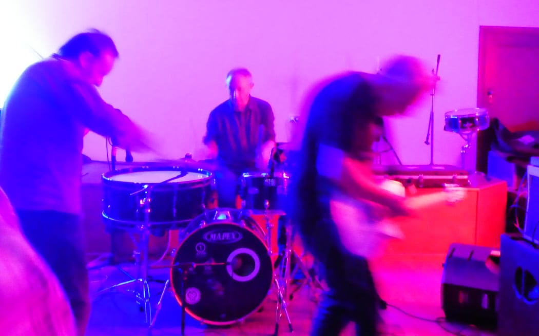 A Handful of Dust performing at Lines of Flight 2019