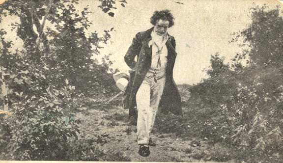 Beethoven walking in nature