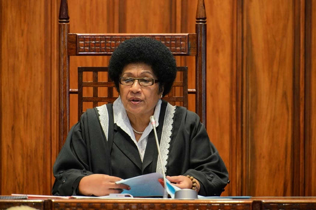 Fiji's Speaker of Parliament, Dr Jiko Luveni