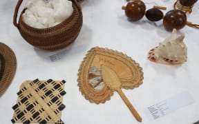 Hawaiian fan on display as part of the Pacific Communities Access Project