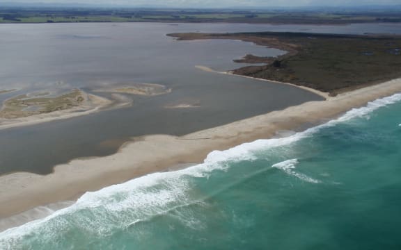 Looking north-east over Waituna Lagoon