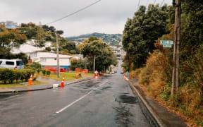 Severn Street, Island Bay, on 12 April.