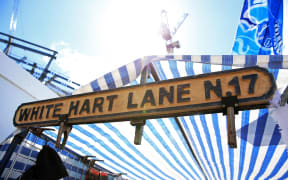 White Hart Lane sign outside Tottenham Hotspurs ground.
