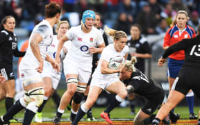 England fullback Danielle Waterman in action against the Black Ferns earlier this year