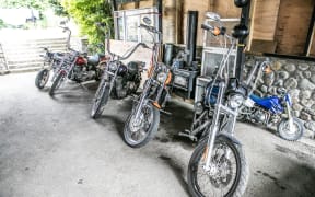 Motorbikes seized by police as part of a crack down on drug dealing in Wairarapa.
