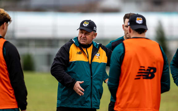 Former All Blacks coach Ian Foster at training for the Australia New Zealand Invitational 15's match against the British and Irish Lions, 8 July, 2025. (Photo supplied by rugby.com.au)