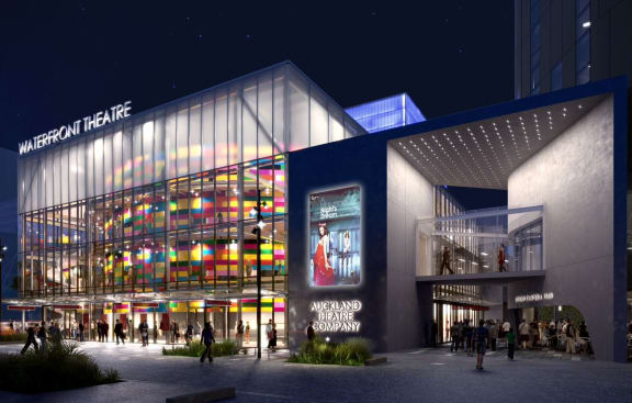 An artist's impression of the proposed Waterfront Theatre.