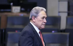 New Zealand's Deputy Prime Minister and Foreign Minister Winston Peters attends a meeting of the North Atlantic Council with Indo-Pacific partners at the NATO Headquarters in Brussels on 4 April, 2024.