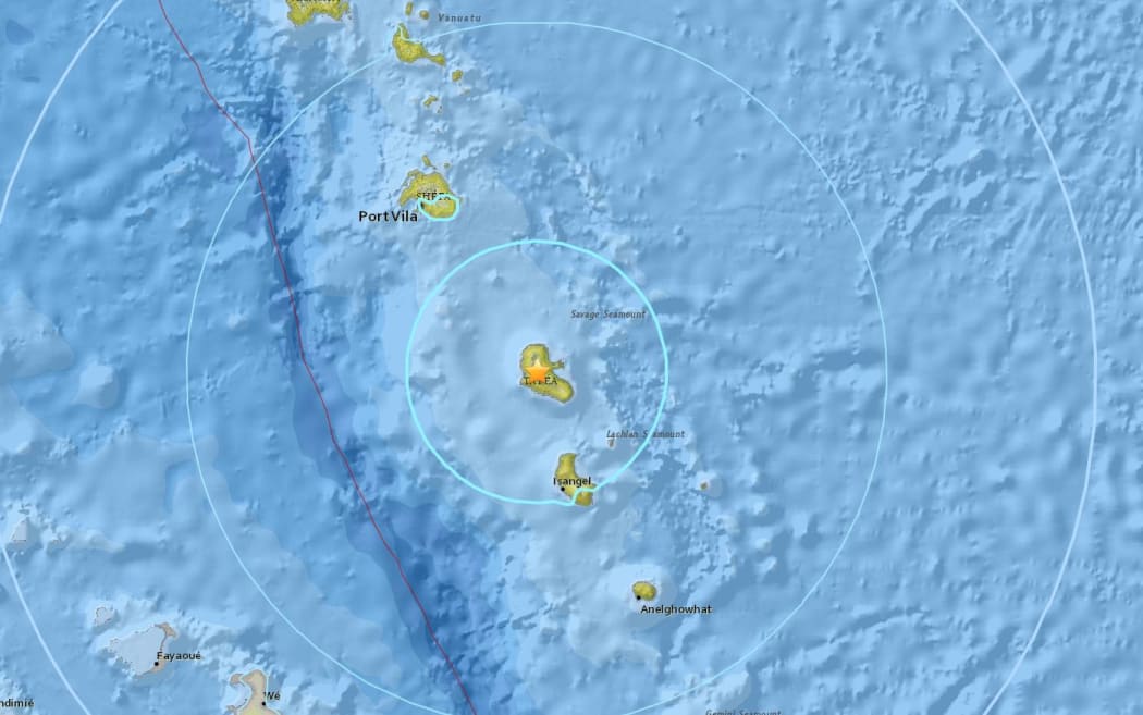 A 6.4 magnitude earthquake has hit Vanuatu, 85km northwest of Isangel, the US Geological Survey says.