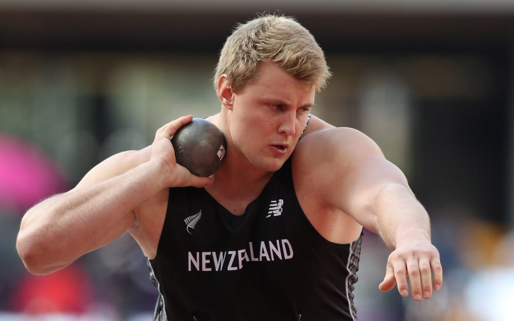 Jacko Gill competing at the world athletic champs in London in August.