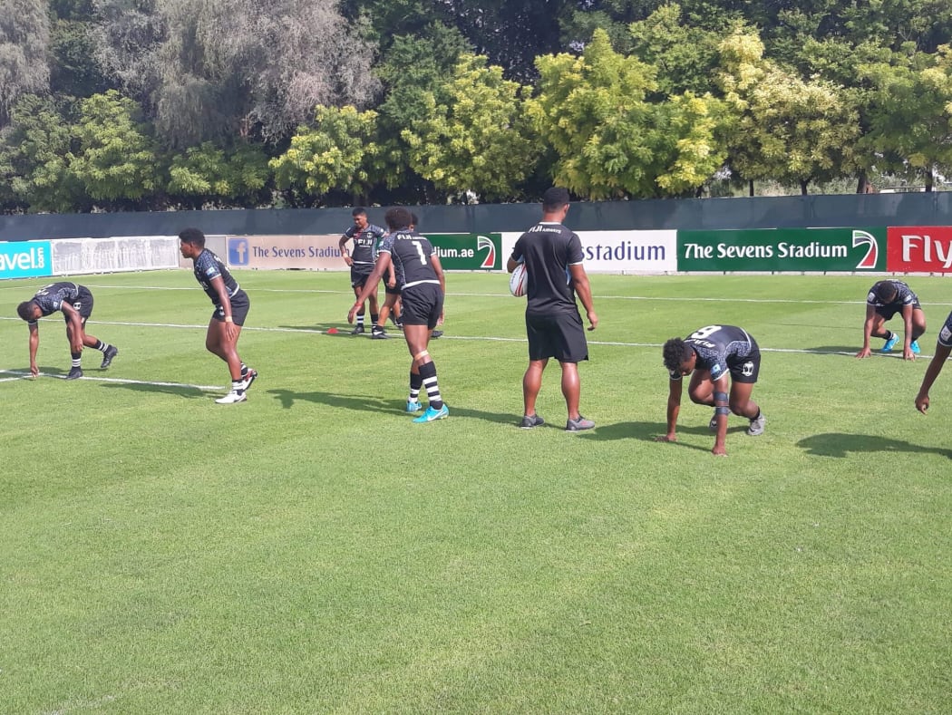 Alifereti Doviverata watched on during a Fijiana 7s training session.