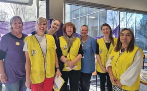 New Zealand Nurses Organisation staff in Nelson, on the first day of the Ratio Justice campaign.